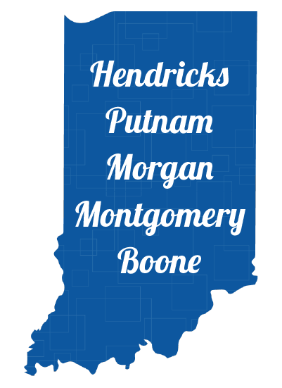 Hendricks, Putnam, Morgan, Montgomery, Boone